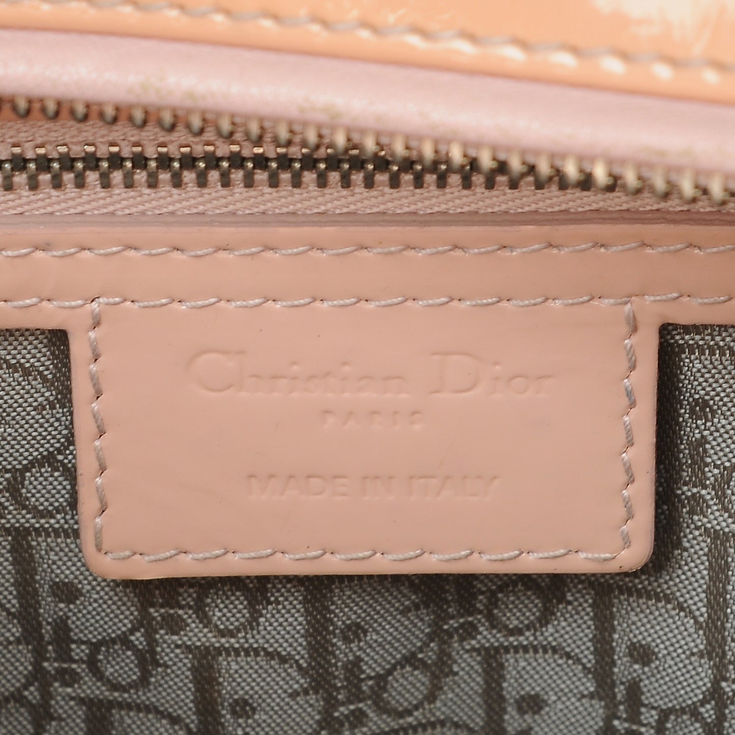 Patent Cannage Large Lady Dior Light Pink