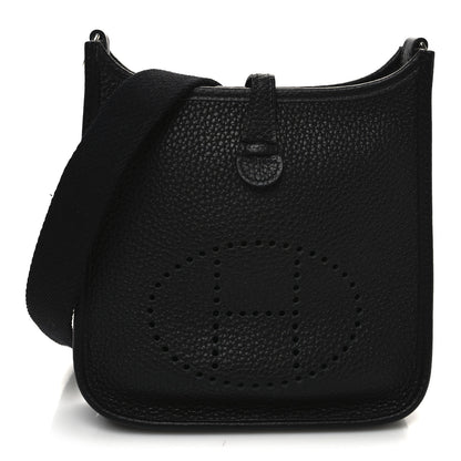 Hermes Taurillon Clemence Evelyne TPM Black 1 of 10