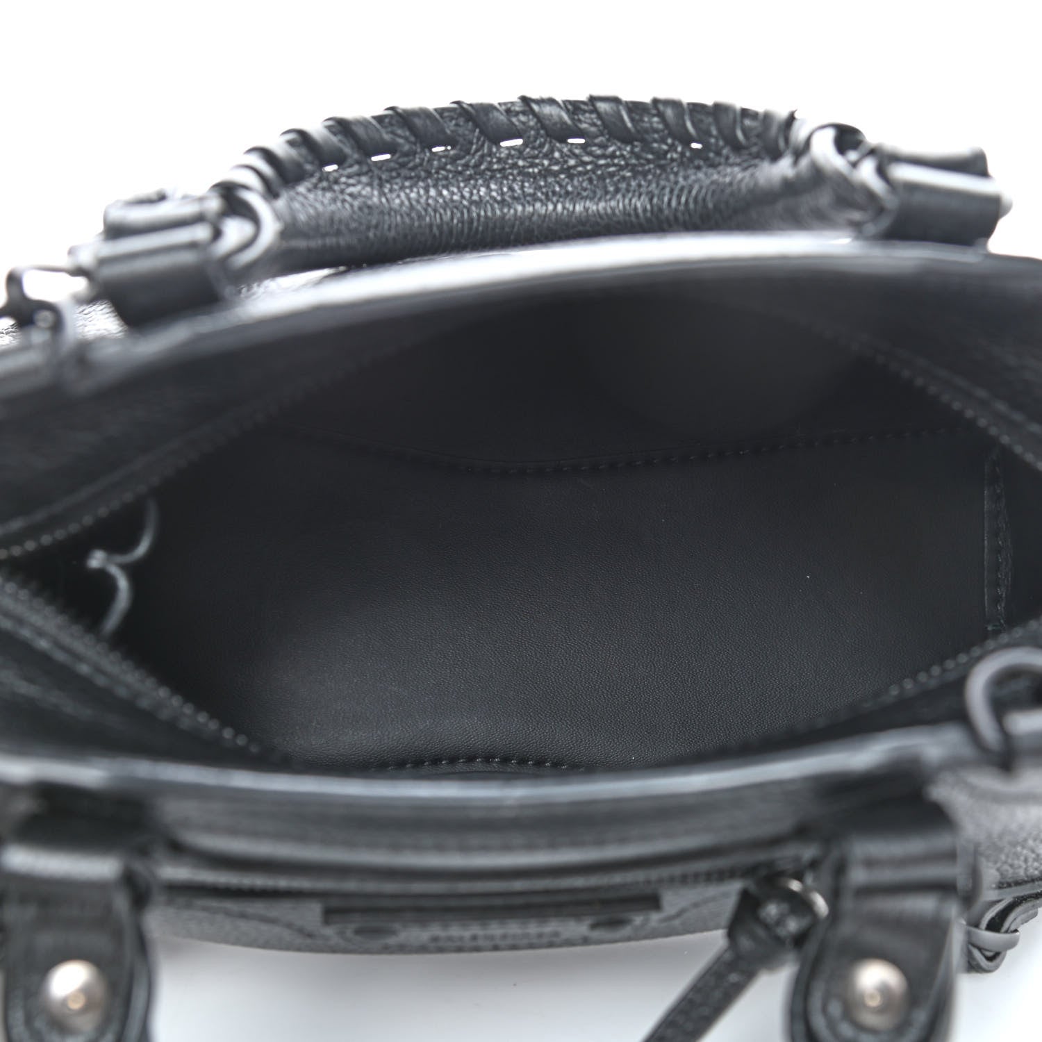Balenciaga Grained Calfskin Neo Classic Black Hardware Mini City Black 5 of 10