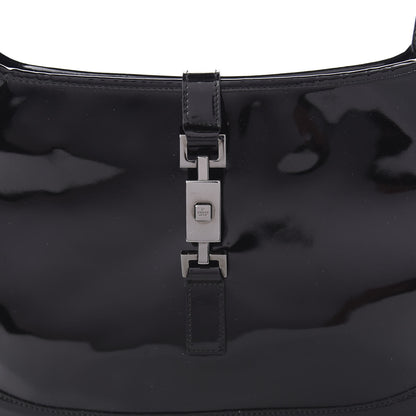 Gucci Patent Small Jackie O Hobo Black 10 of 10