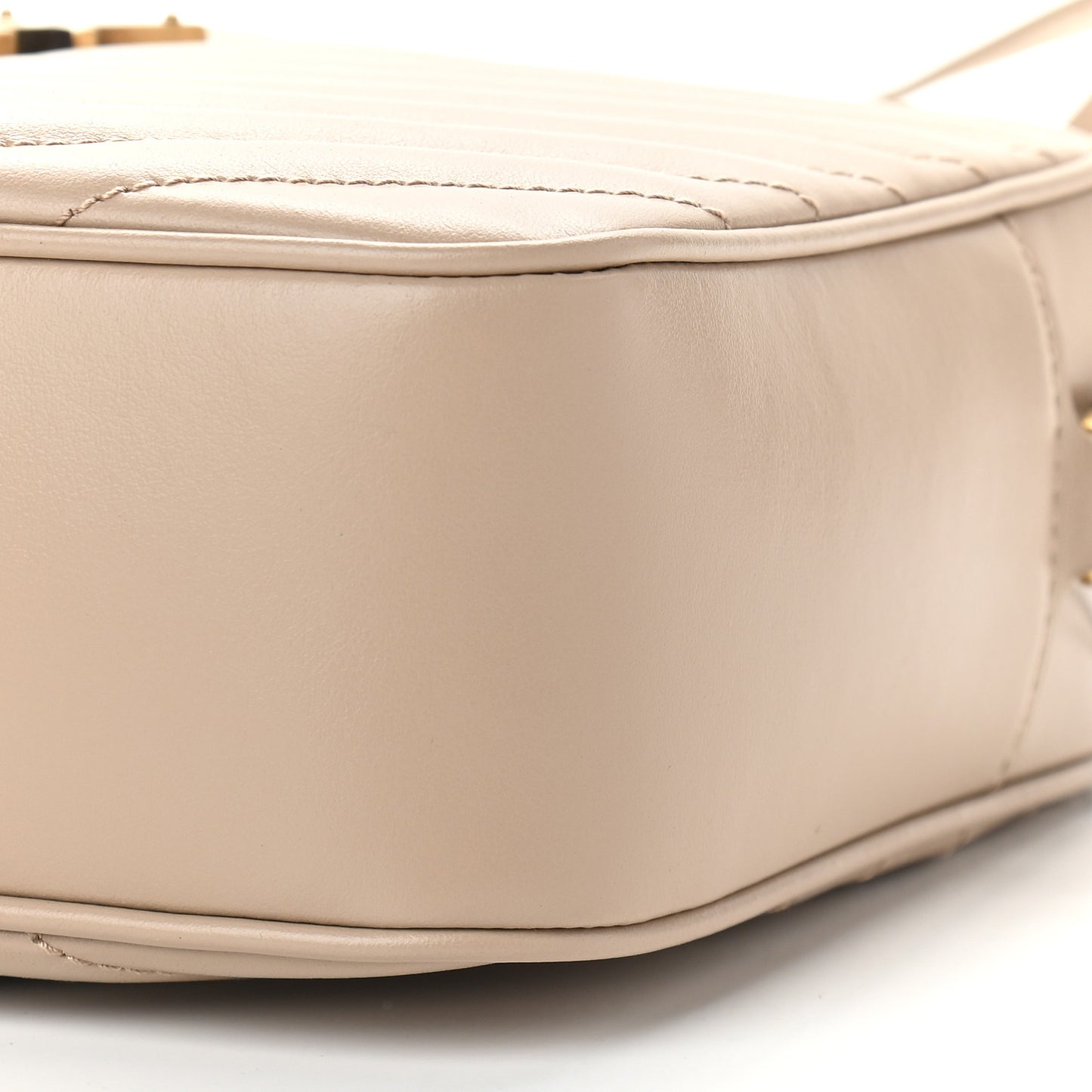 Calfskin Matelasse Monogram Lou Camera Bag Dark Beige