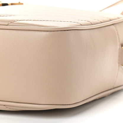 Saint Laurent Calfskin Matelasse Monogram Lou Camera Bag Dark Beige 9 of 9