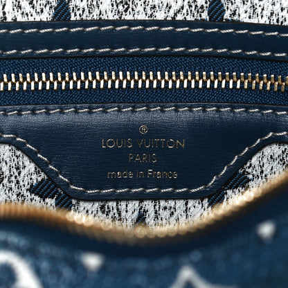 Louis Vuitton Monogram Jacquard Denim Speedy Bandouliere 25 Bleu 6 of 12