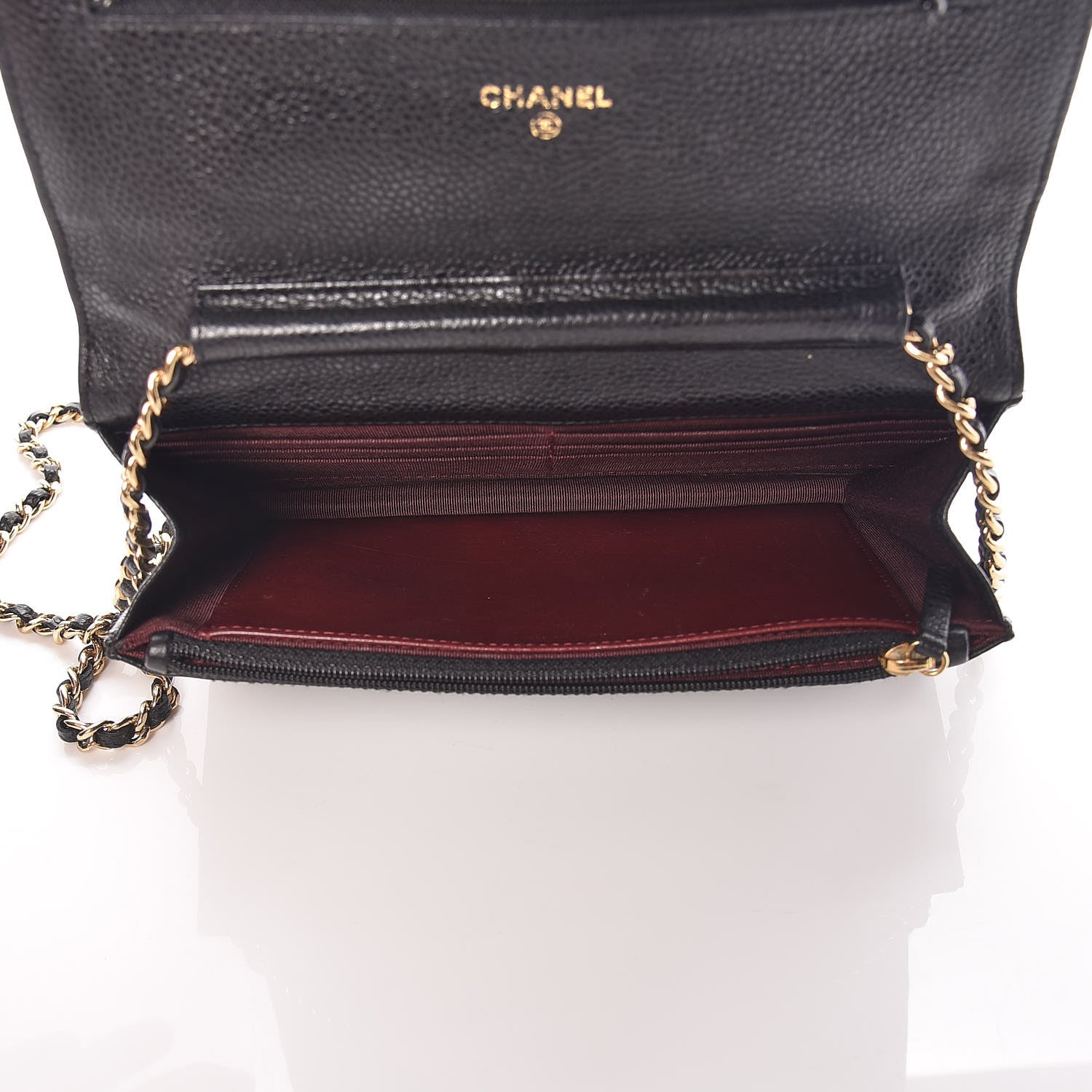 Chanel Caviar Quilted Wallet On Chain WOC Black 7 of 11