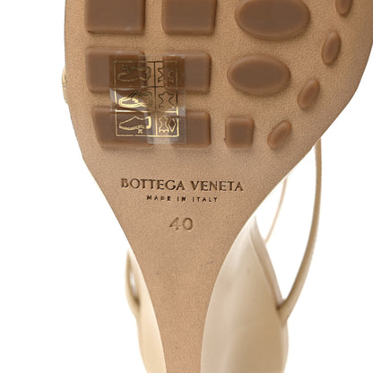 Bottega Veneta Lambskin Stretch Lounge Wedge Sandals 40 Cane Sugar 6 of 7