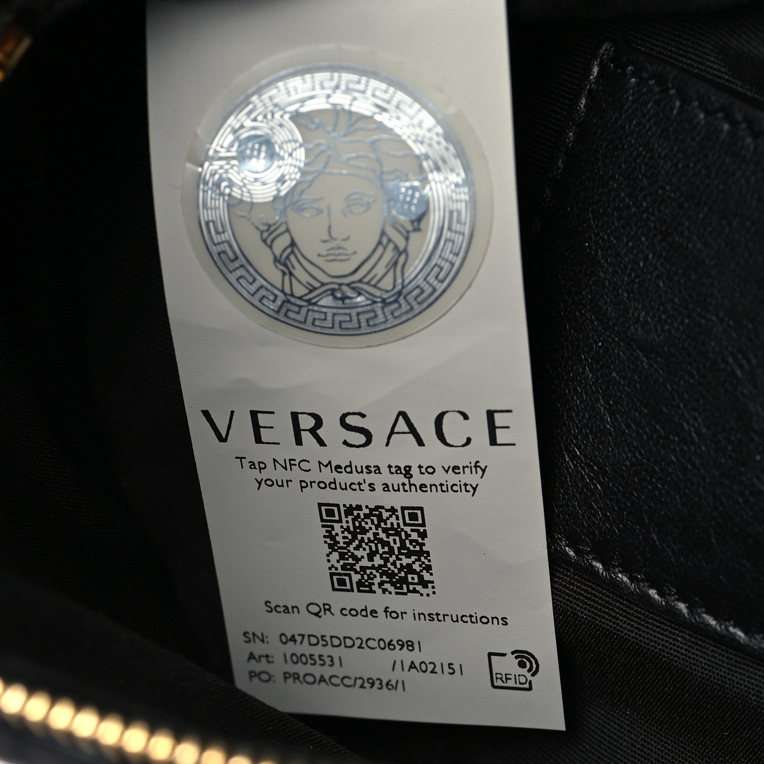 Versace Nappa Quilted Medusa Belt Bag Black 6 of 10