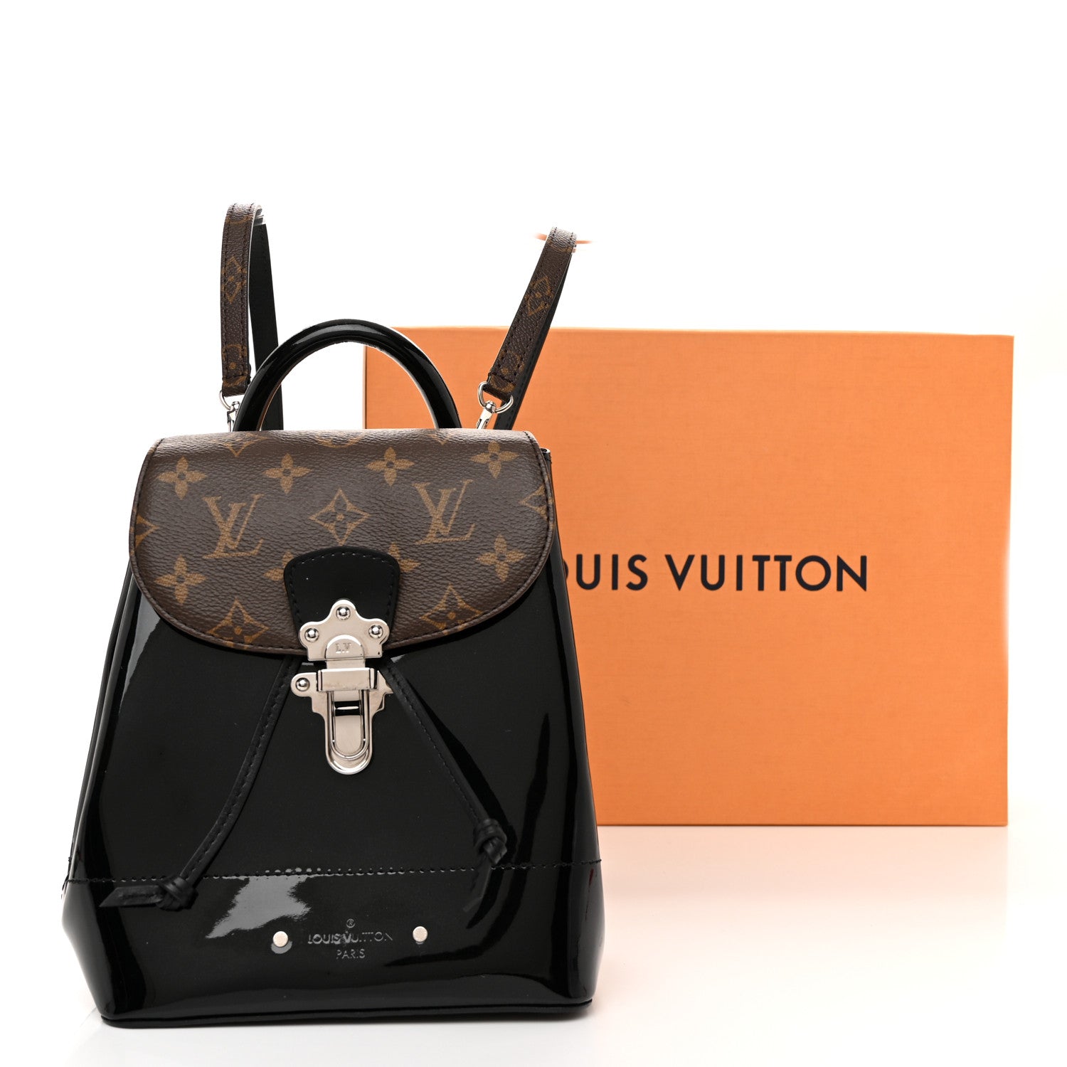 Louis Vuitton Patent Monogram Hot Springs Backpack Black 10 of 10