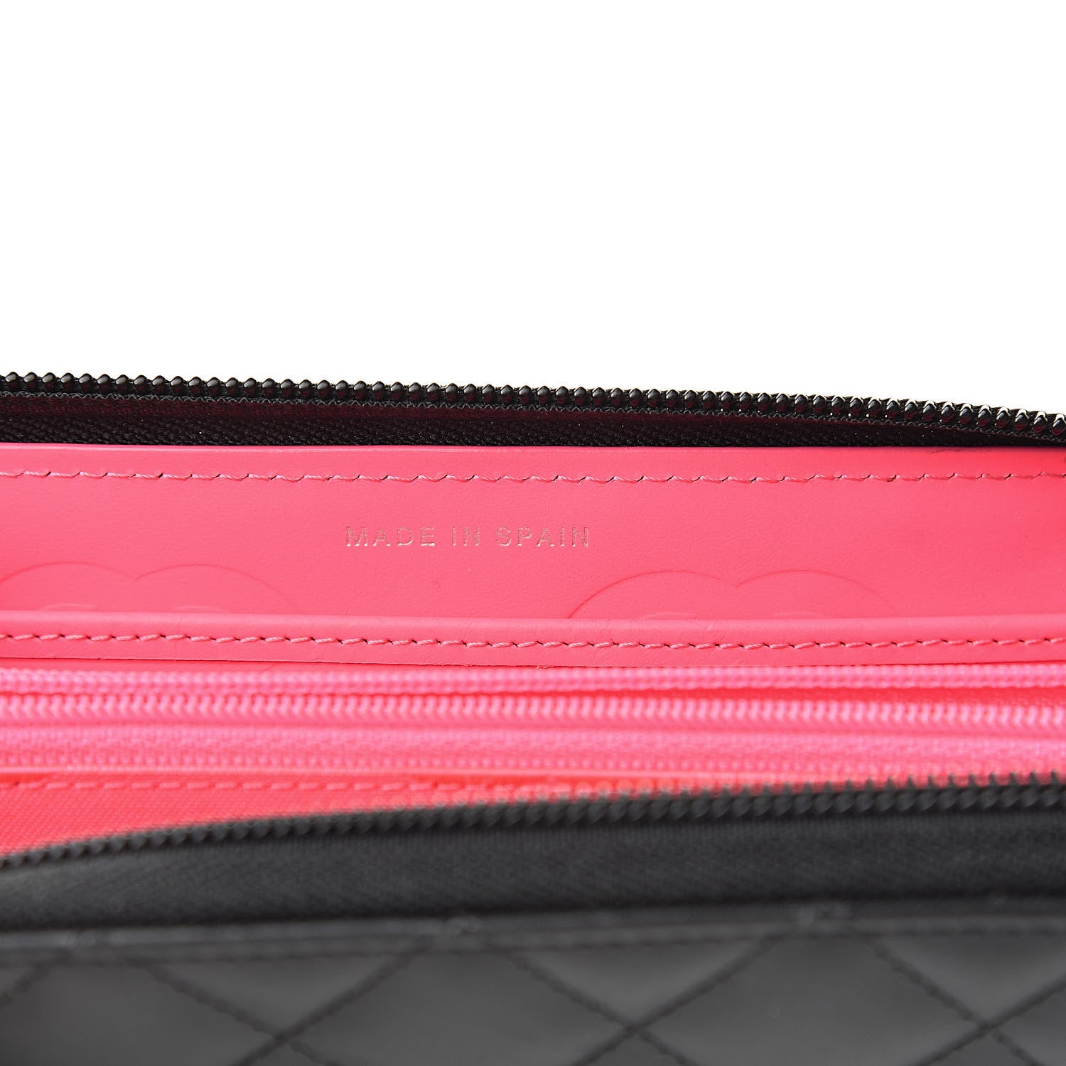 Chanel Calfskin Quilted Cambon Large Gusset Zip Around Wallet Black 7 of 8