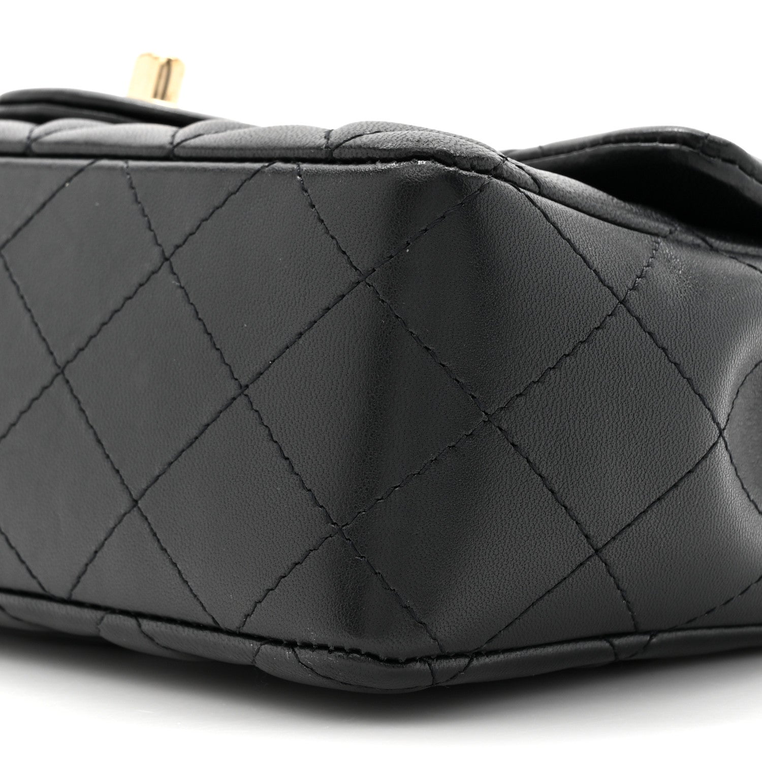 Chanel Lambskin Quilted Mini Coco Charms Rectangular Flap Black 9 of 13