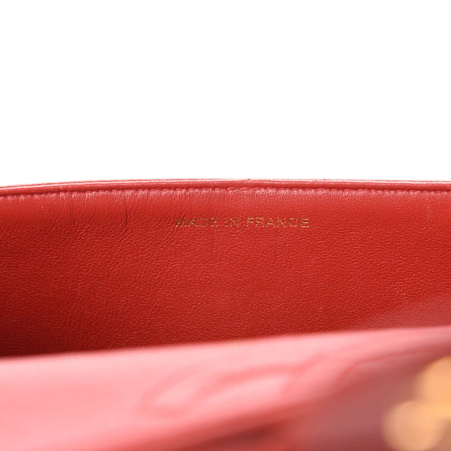 Caviar Quilted Medium Double Flap Red