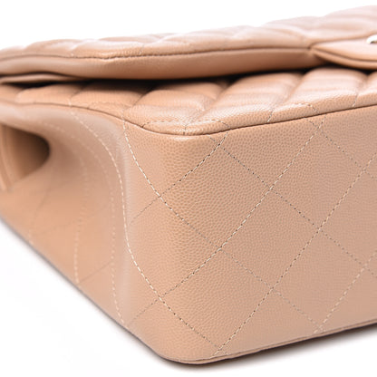 Chanel Caviar Quilted Jumbo Double Flap Beige Clair 7 of 13