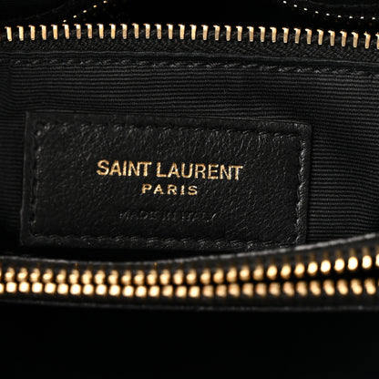 Saint Laurent Calfskin Y Quilted Monogram Medium Loulou Chain Satchel Black 7 of 13