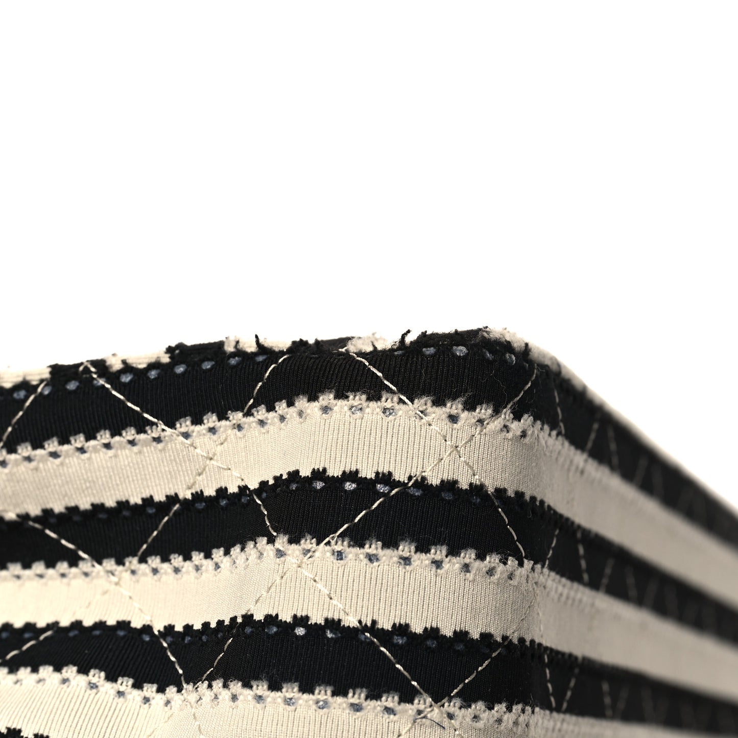Jersey Quilted Medium Coco Sailor Flap Black White