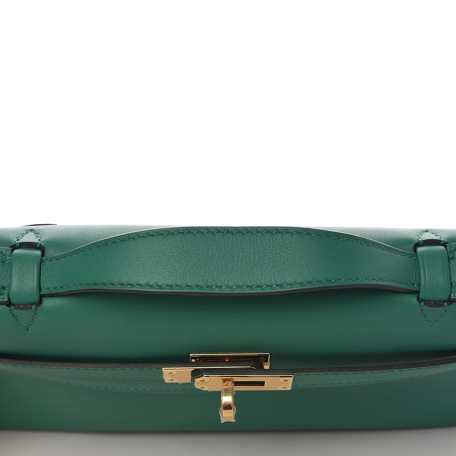 Hermes Swift Kelly Pochette Clutch Vert Vertigo 27 of 28