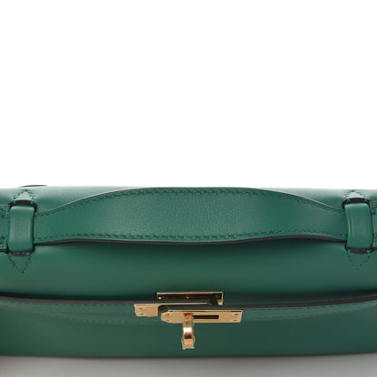 Hermes Swift Kelly Pochette Clutch Vert Vertigo 27 of 28
