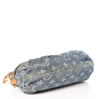 Louis Vuitton Monogram Denim Mini Pleaty Blue 5 of 13