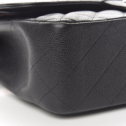 Chanel Caviar Quilted Jumbo Double Flap Black 10 of 13