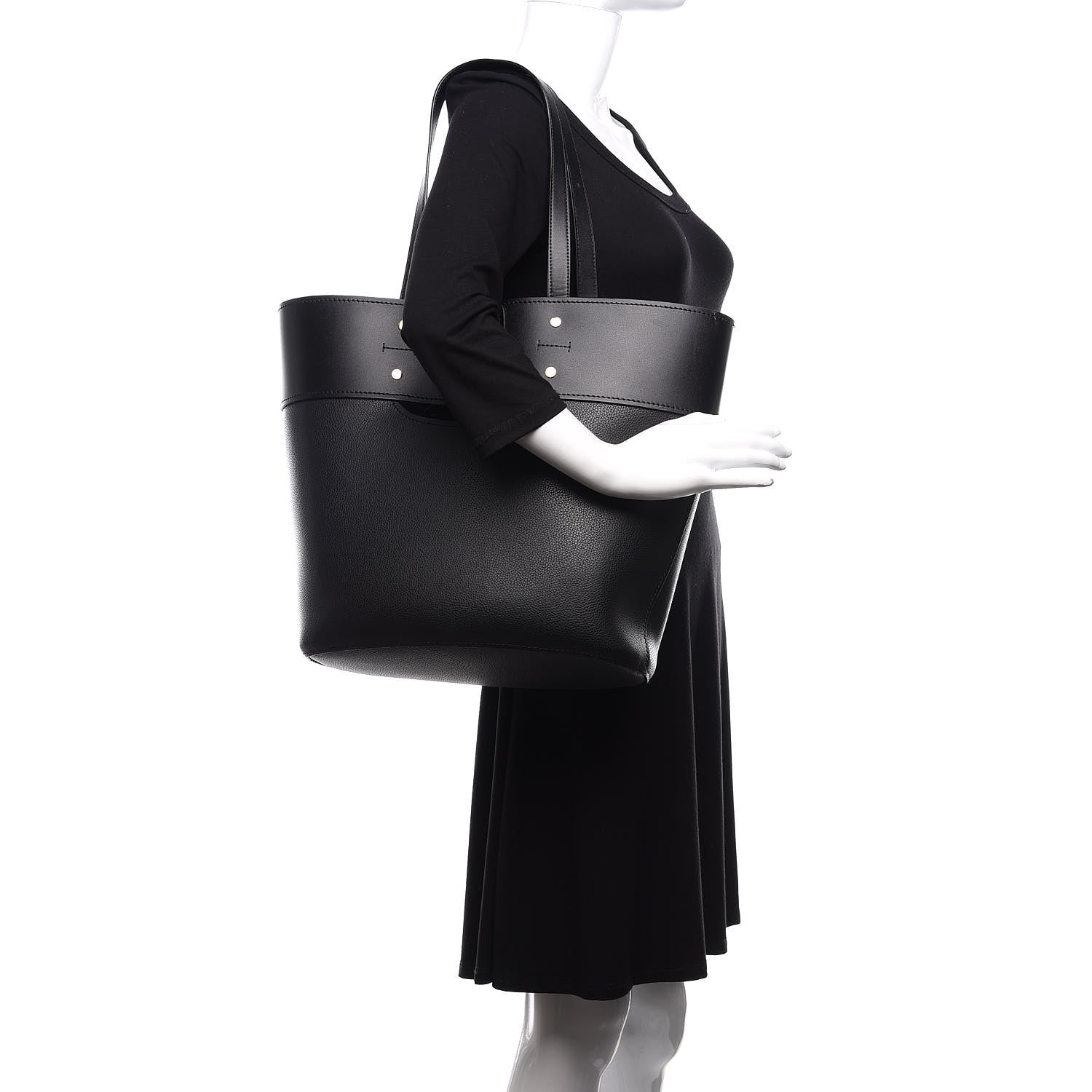 Chloe Smooth Grained Calfskin Medium Aby Tote Black 2 of 10