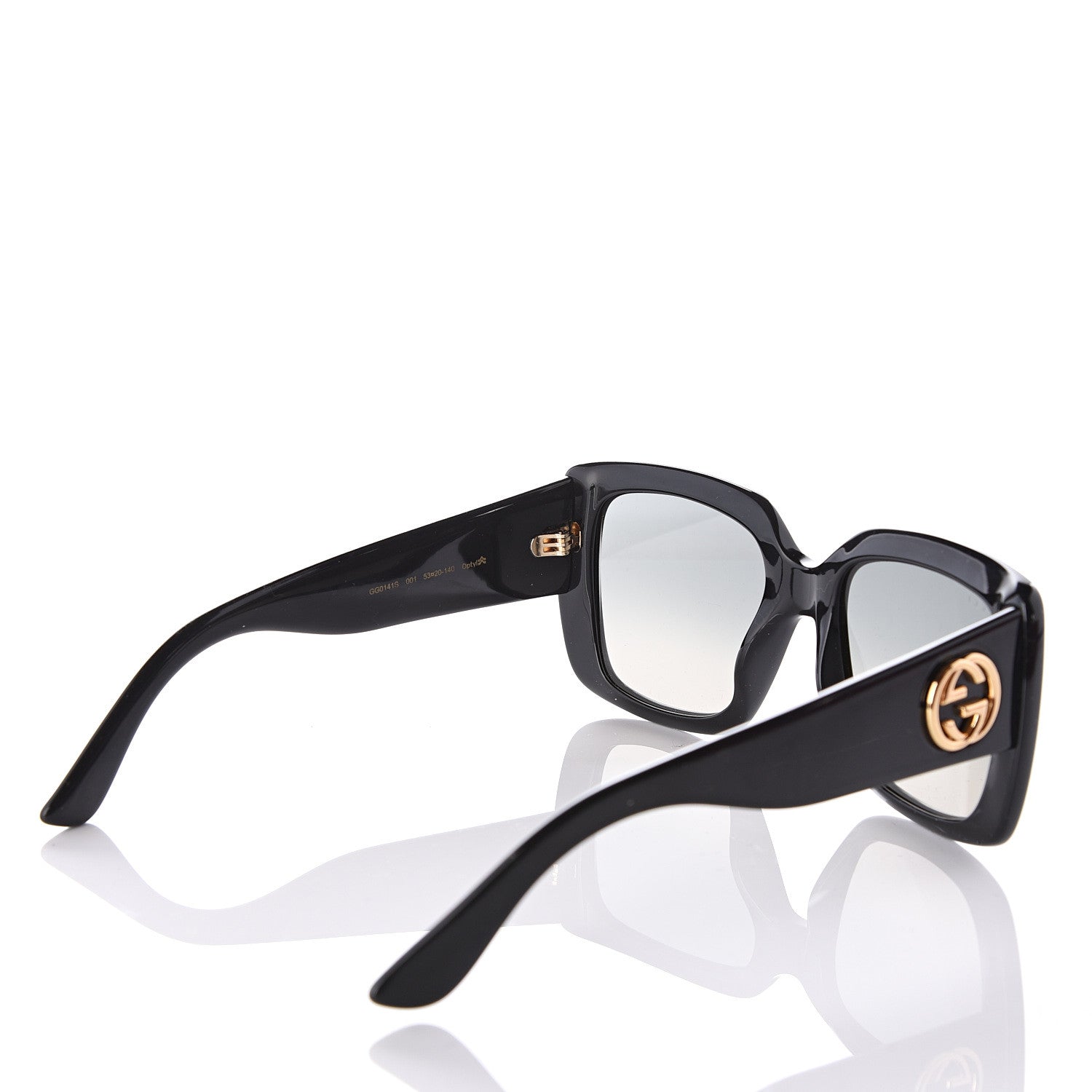 Gucci Acetate Square Frame Sunglasses GG0141S Black 4 of 8