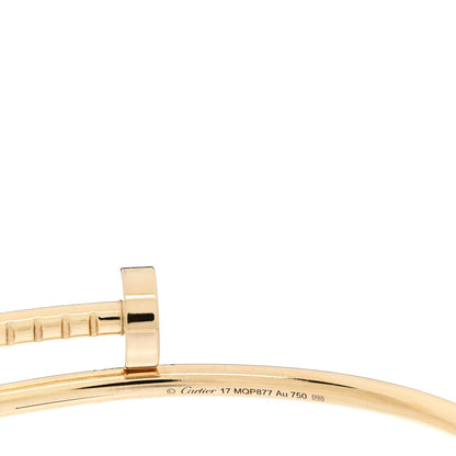 Cartier 18K Yellow Gold Small Juste Un Clou Bracelet 17 3 of 3