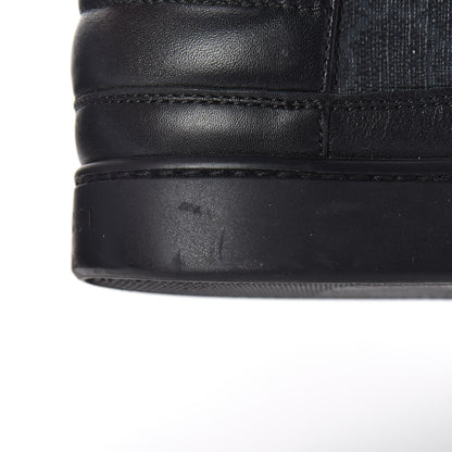Gucci GG Supreme Monogram Calfskin Mens Hightop Sneakers 9.5 Black 11 of 13