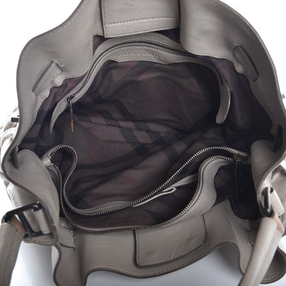 Burberry Lambskin Quilted Medium Enmore Hobo Grey 5 of 21
