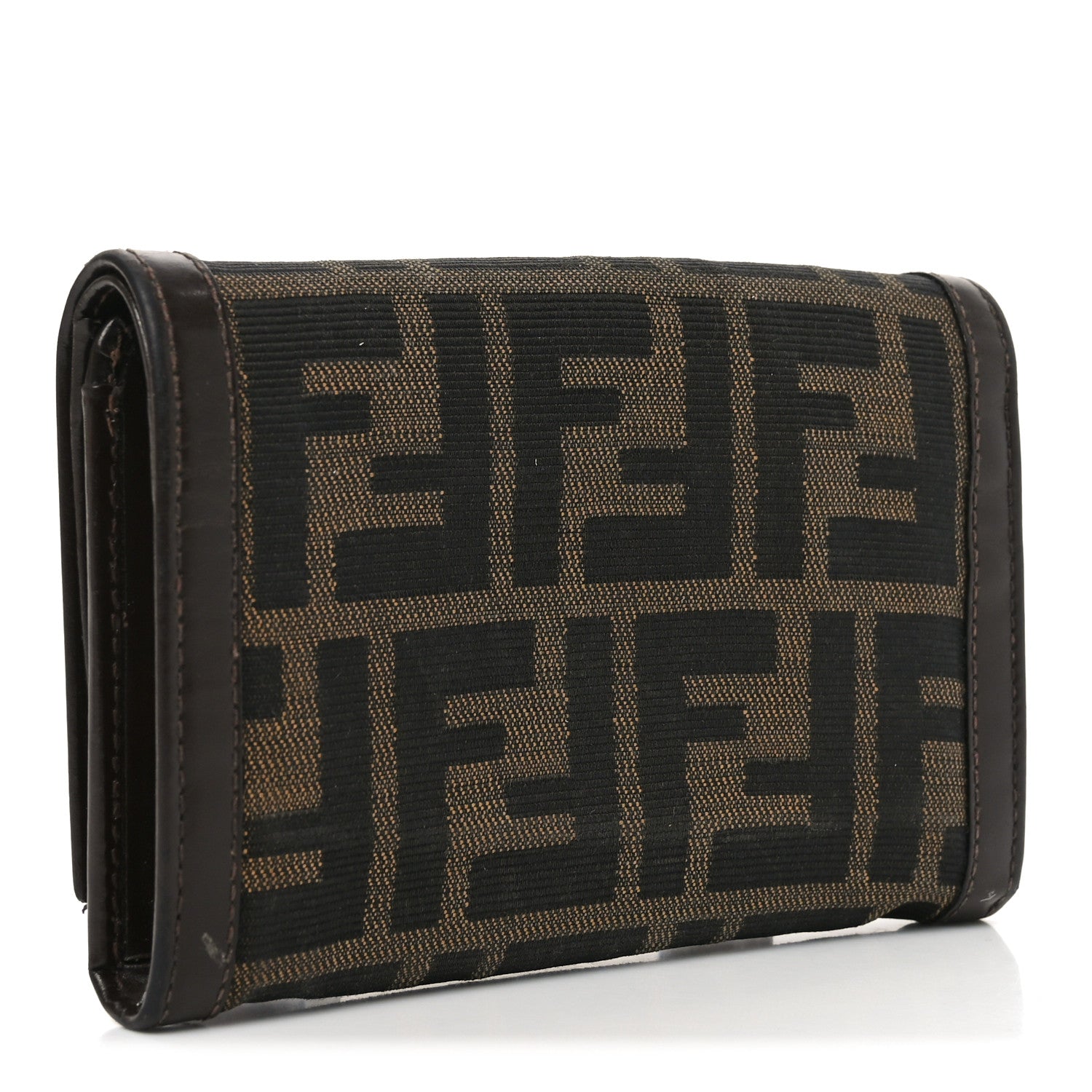 Fendi Zucca Compact Wallet Tobacco 3 of 9