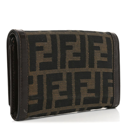 Fendi Zucca Compact Wallet Tobacco 3 of 9