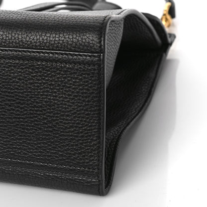 Gucci Calfskin Small GG Marmont Top Handle Bag Black 10 of 13