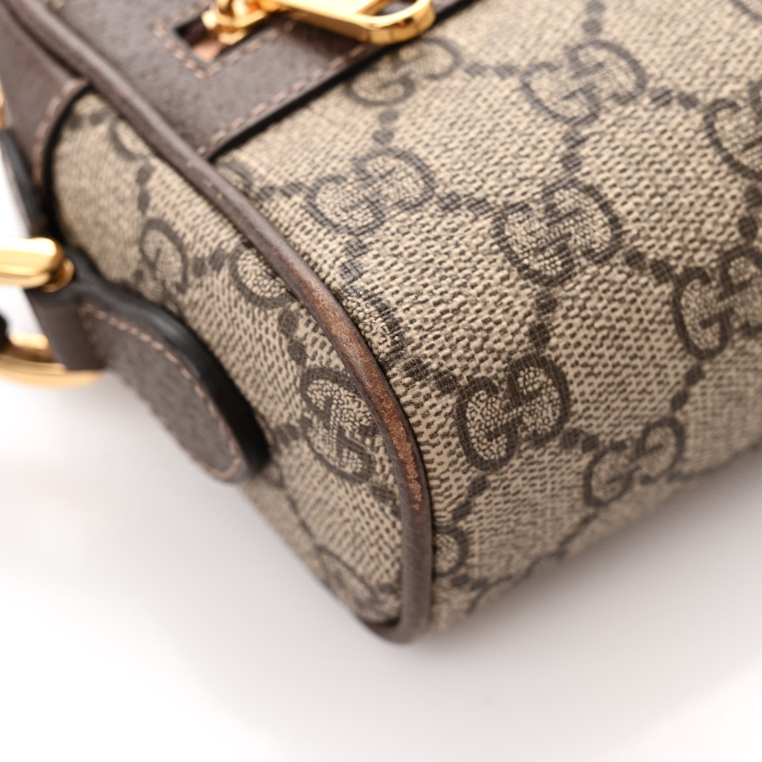 Gucci GG Supreme Monogram Web Mini Ophidia Shoulder Bag Brown 13 of 13