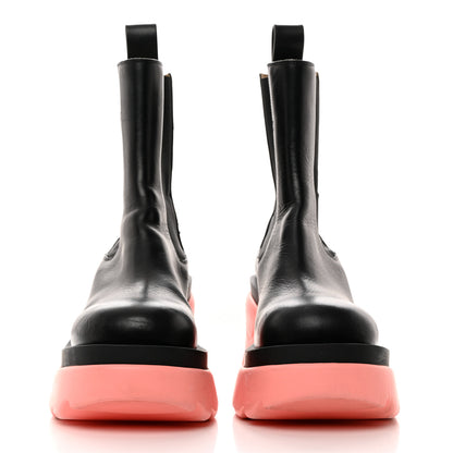 Bottega Veneta Calfskin The Flash Chelsea Boots 36.5 Black Flamingo 2 of 8