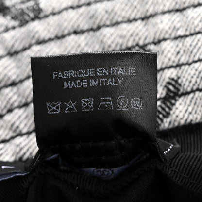Chanel Denim CC Bucket Hat L White Black 9 of 11