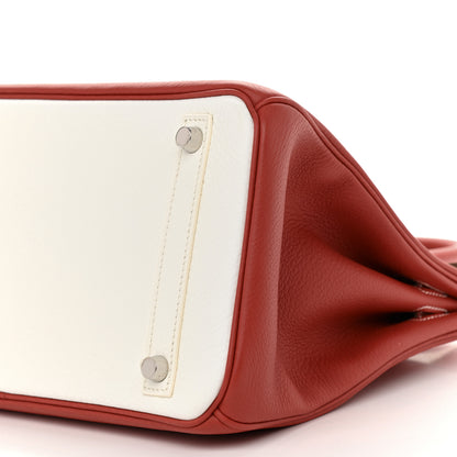 Hermes Togo Eclat Birkin 30 Sanguine White 10 of 10