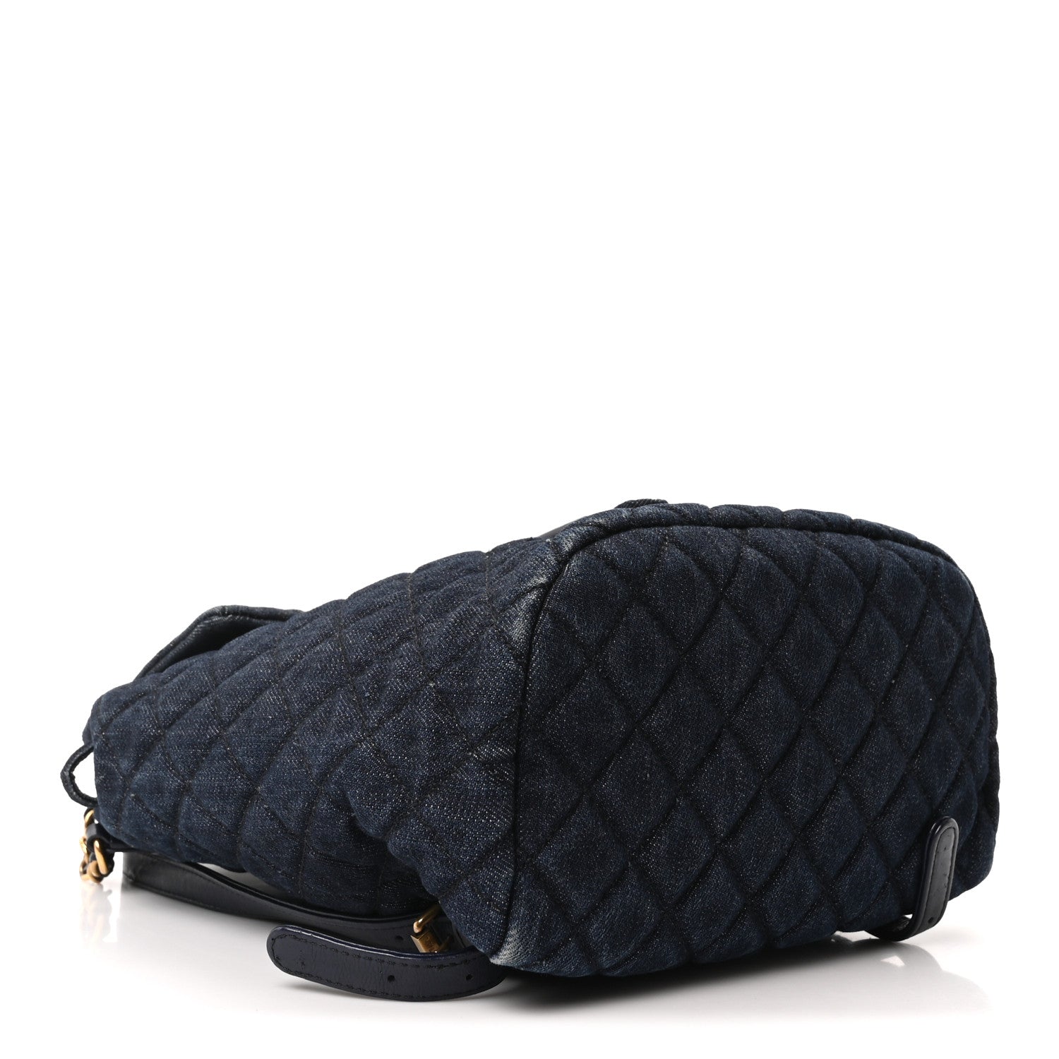 Chanel Washed Denim Quilted Small Urban Spirit Backpack Dark Blue 4 of 11