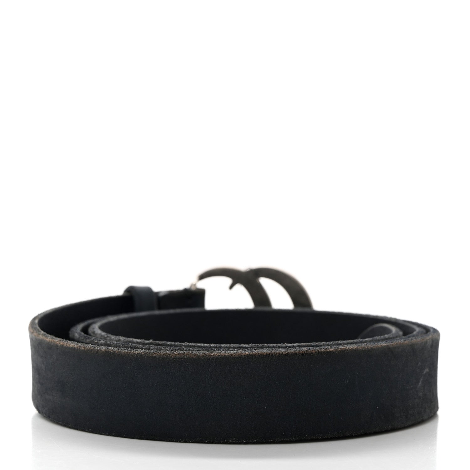 Gucci Cuoio Toscano Nickel Double G 30mm Belt 100 40 Blue 2 of 5