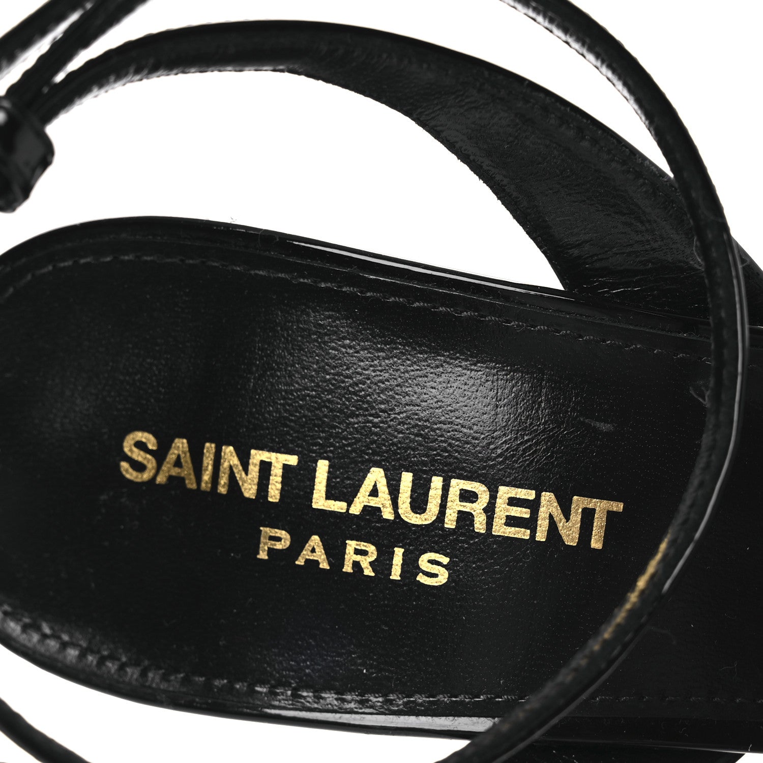 Saint Laurent Patent Jodie 95 Platform Sandals 39.5 Black 9 of 10