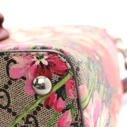 Gucci GG Supreme Monogram Blooms Small Zip Top Tote Beige Multicolor Dry Rose 15 of 15