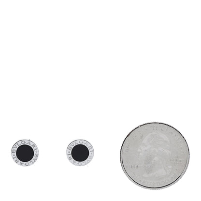 Bulgari 18K White Gold Black Onyx BVLGARI BVLGARI Stud Earrings 4 of 10