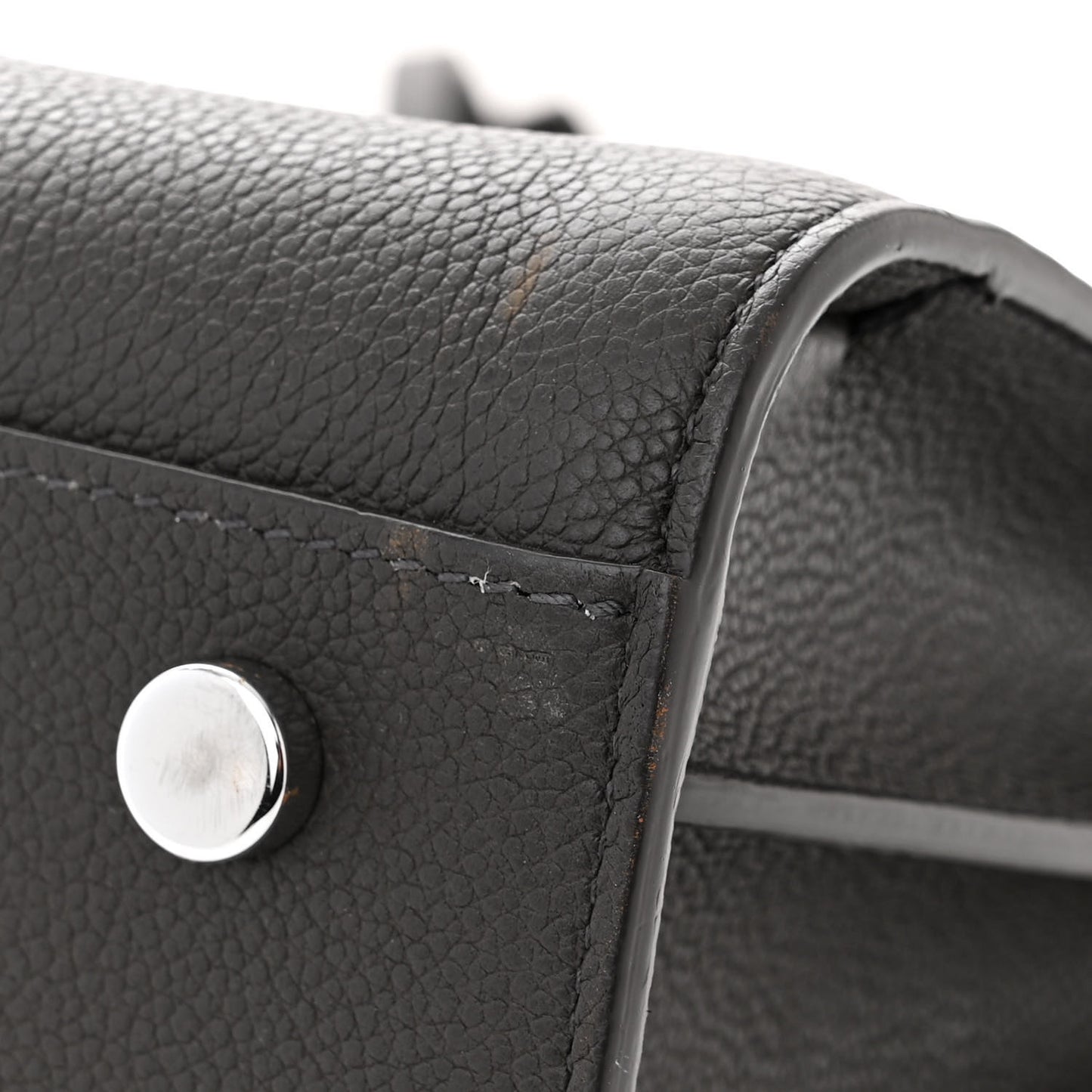 Grained Calfskin Small Sac De Jour Fog