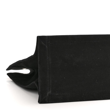 Saint Laurent Linen Calfskin Rive Gauche Tote Black 9 of 12
