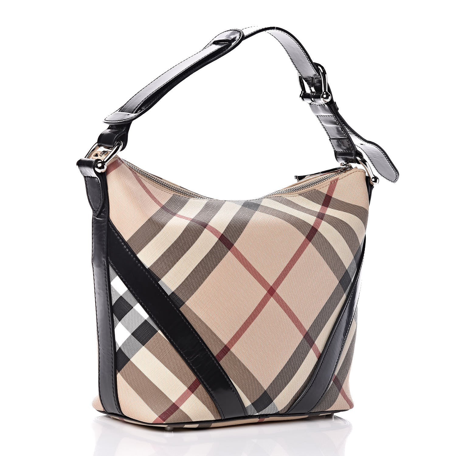 Burberry Nova Check Buckle Hobo 3 of 16