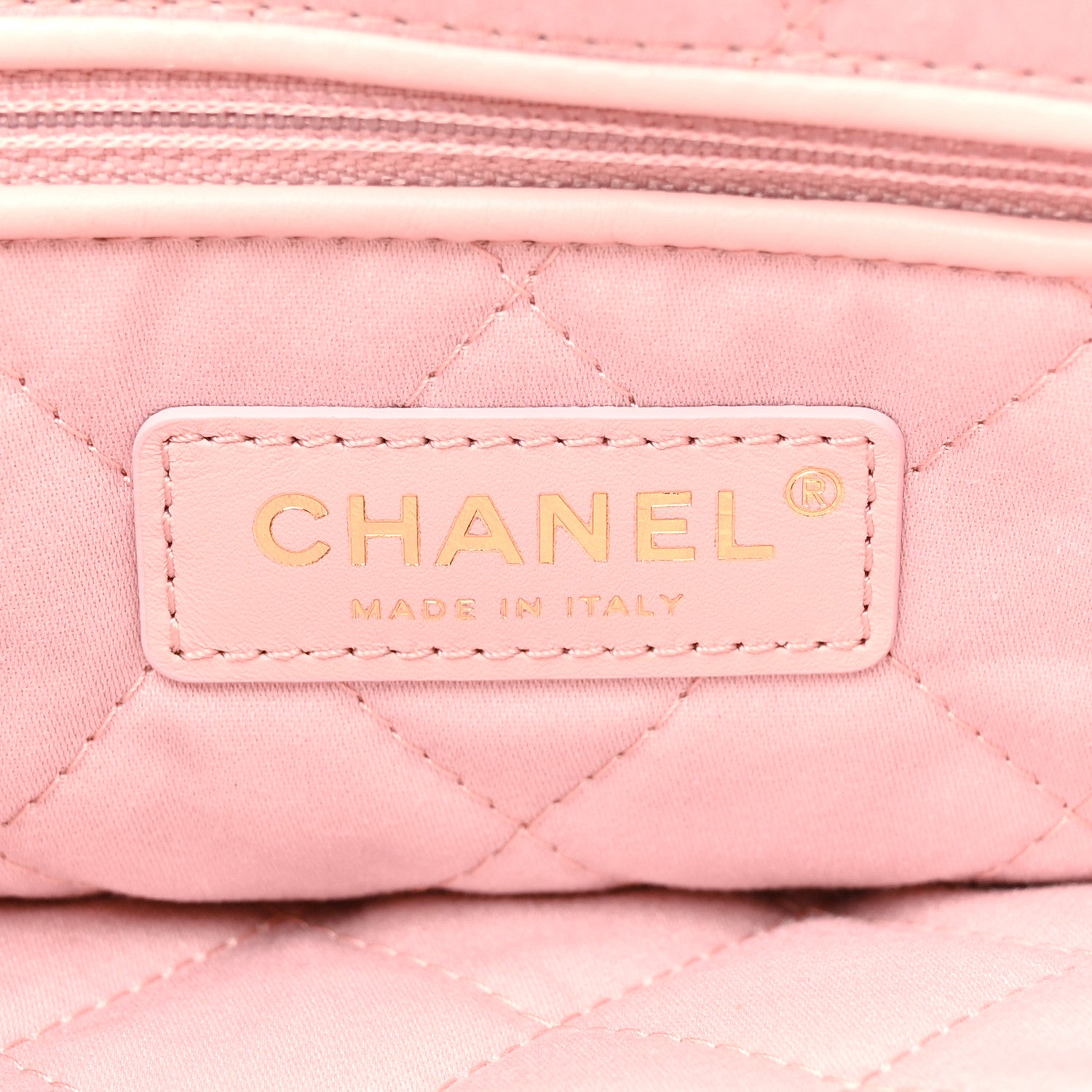 Chanel Shiny Calfskin Quilted Small Chanel 22 Light Pink 6 of 10