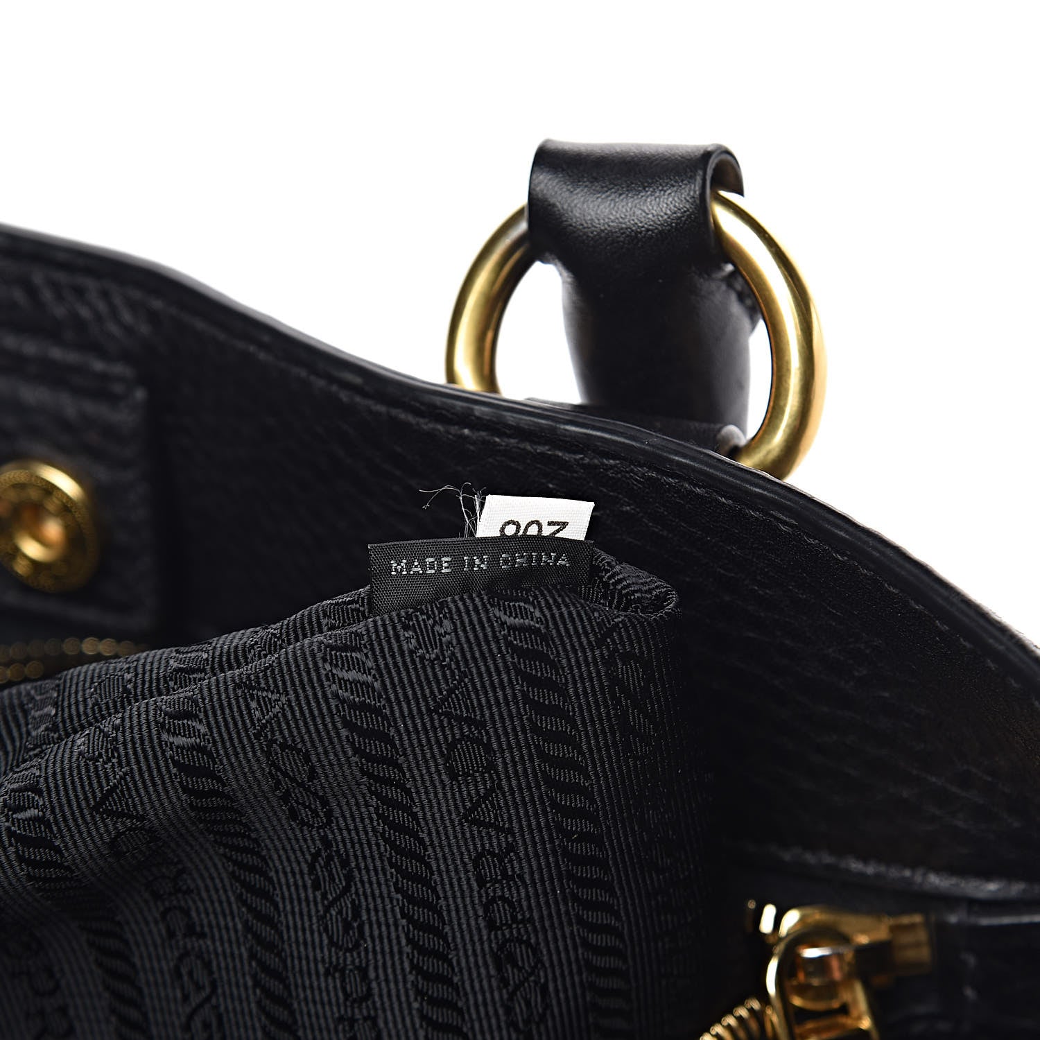 Prada Vitello Daino Tote Black 7 of 14