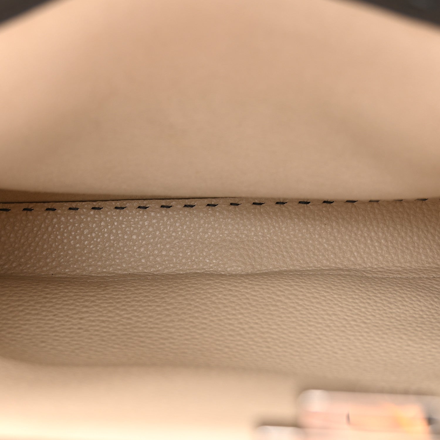 Fendi Cuoio Romano Selleria Bi-Color Medium Peekaboo Iconic Satchel Asphalt Milk 5 of 11