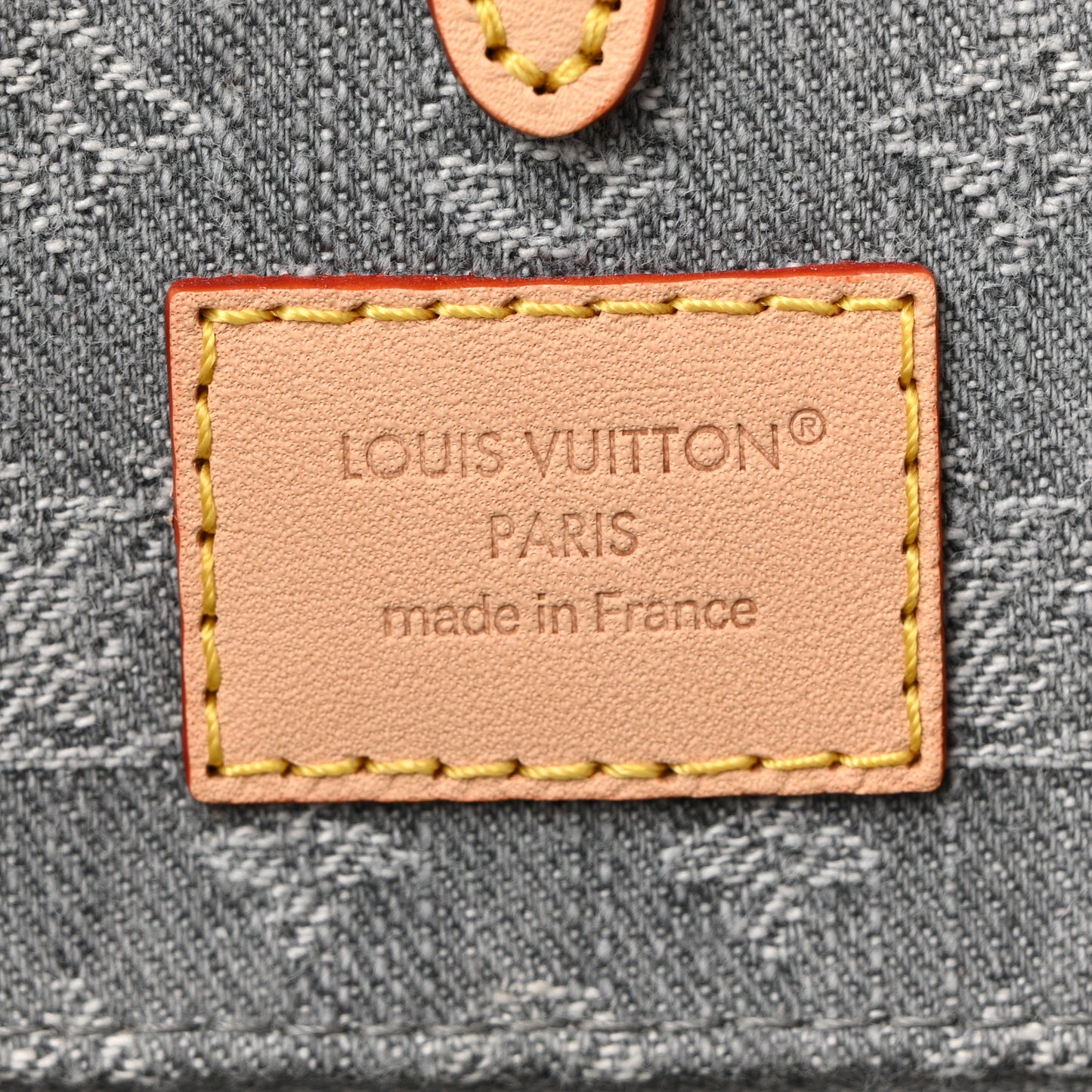 Monogram Denim Onthego MM Washed Grey
