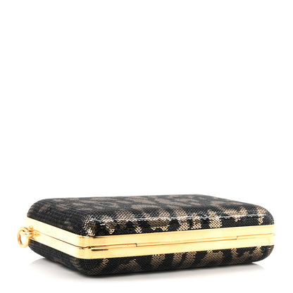 Tom Ford Sequin Embellished Leopard Print Crossbody Clutch Black Multicolor 4 of 9