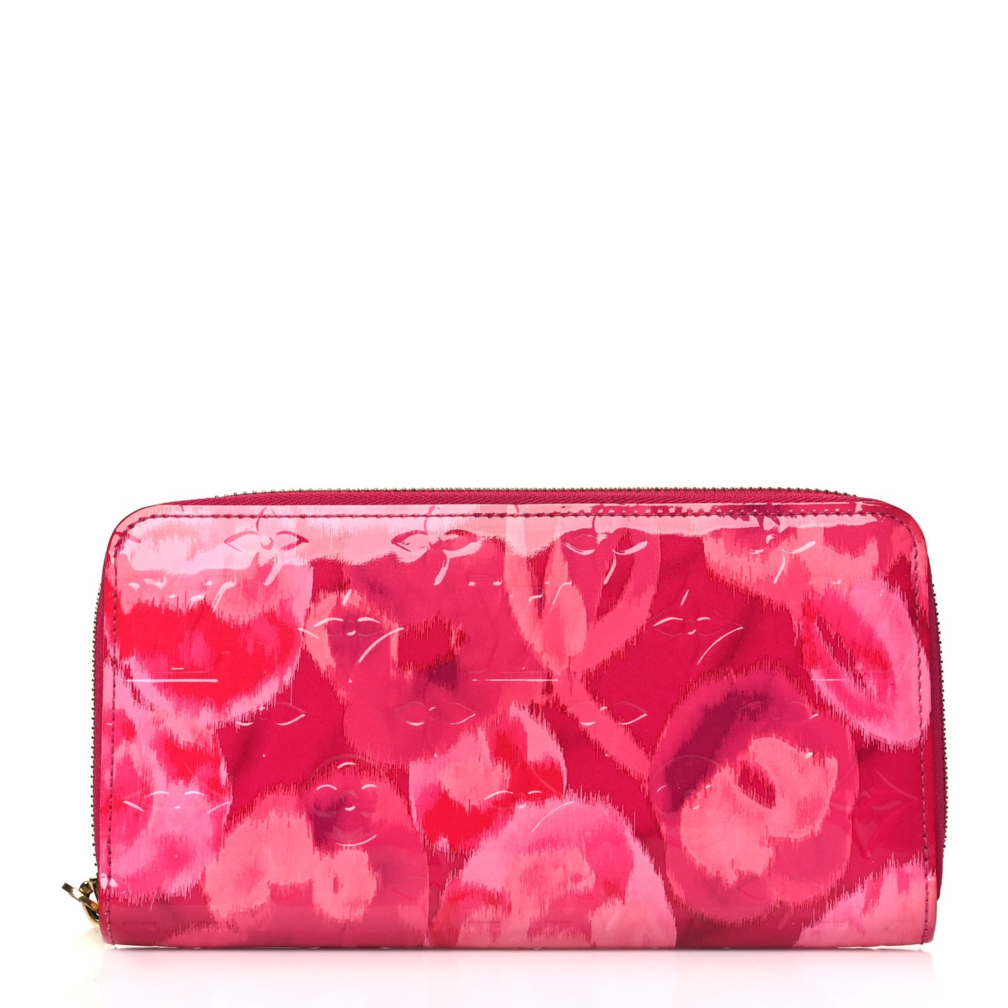 Vernis Ikat Zippy Wallet Rose Indien