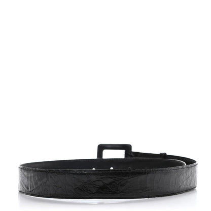 Chanel Alligator Belt 80 32 Black 2 of 6