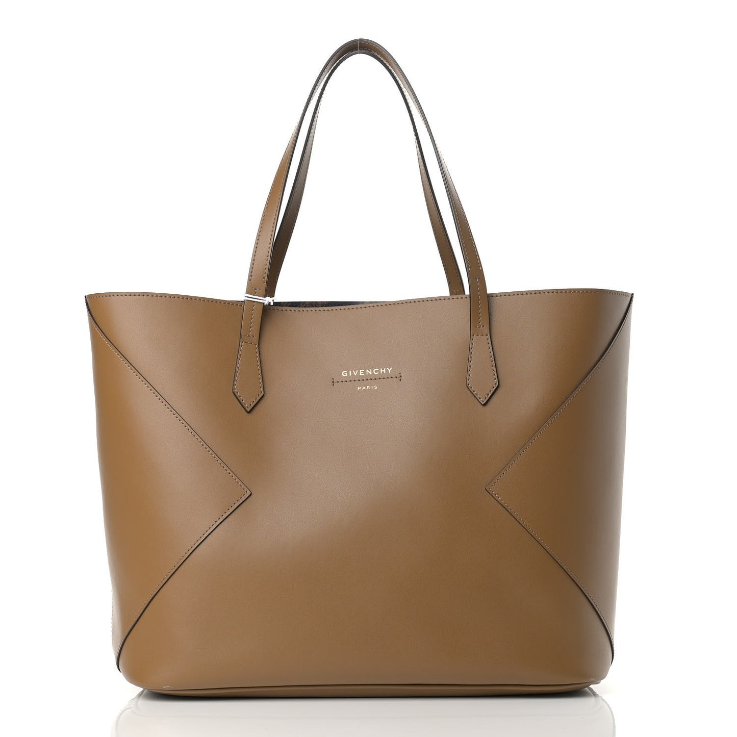 Smooth Calfskin Wing Shopper Tote Military Green