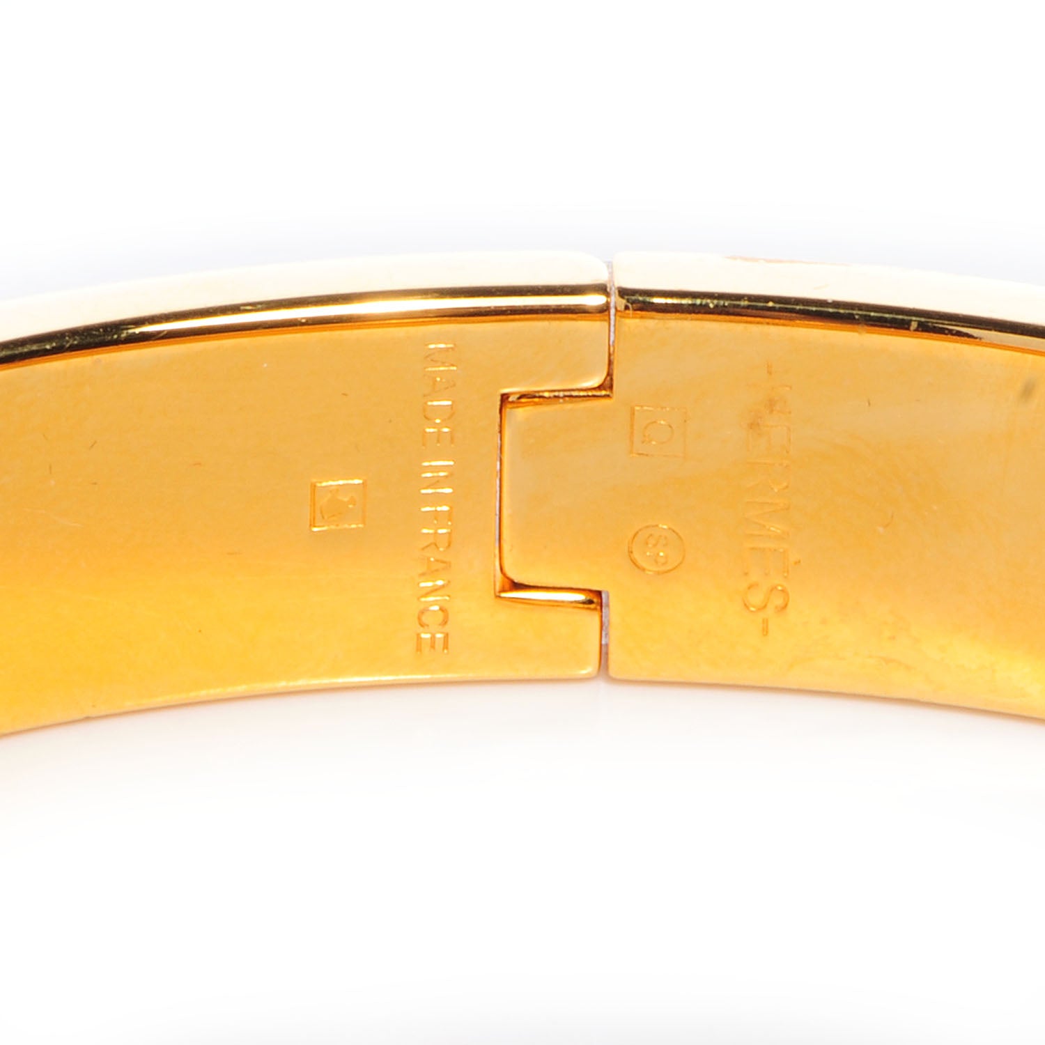Hermes Enamel Narrow Clic Clac H Bracelet PM White 3 of 5
